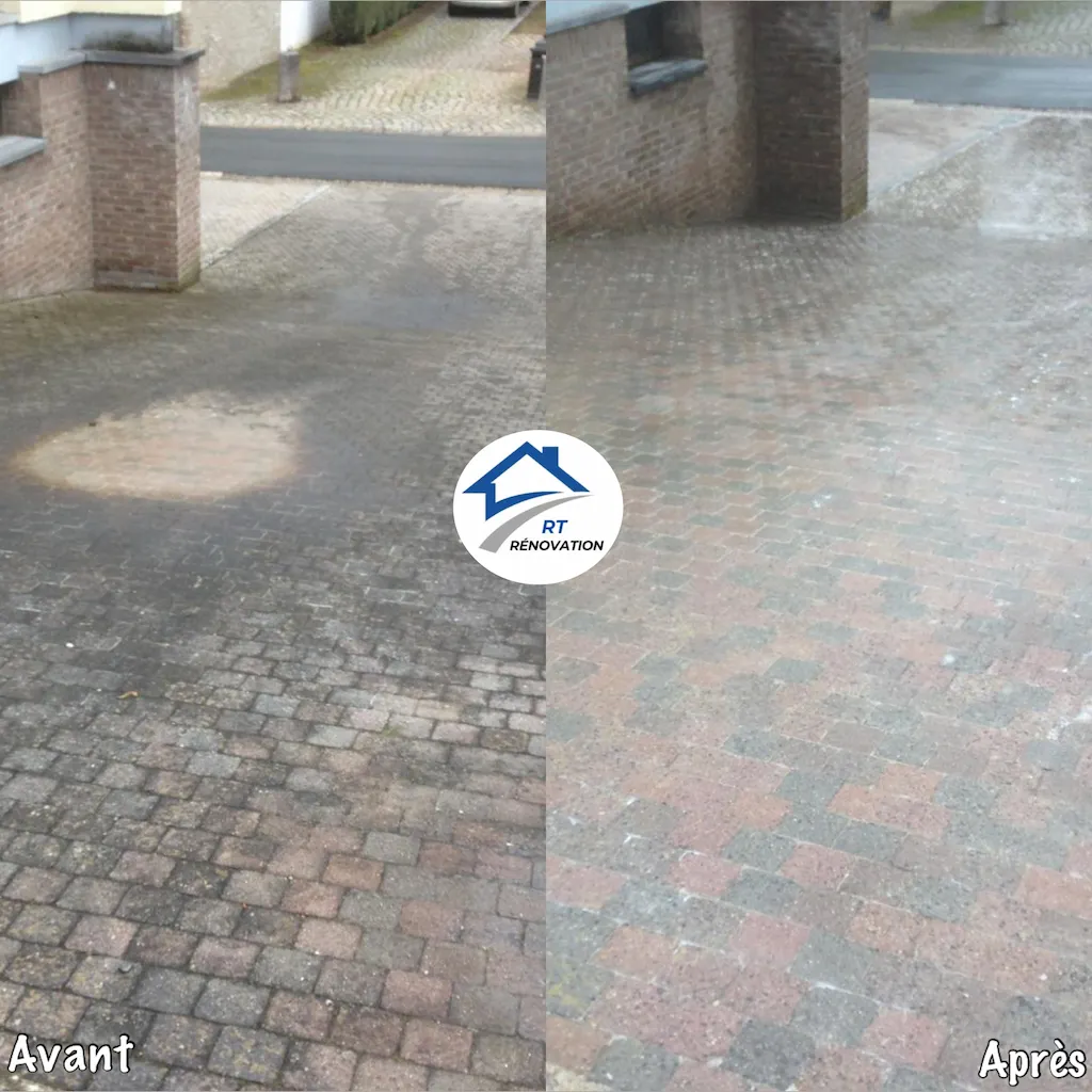 Nettoyage de dallage et terrasse Strasbourg bas Rhin 67 démoussage traitement anti mousse traitement hydrofuge traitement antidérapant Alsace