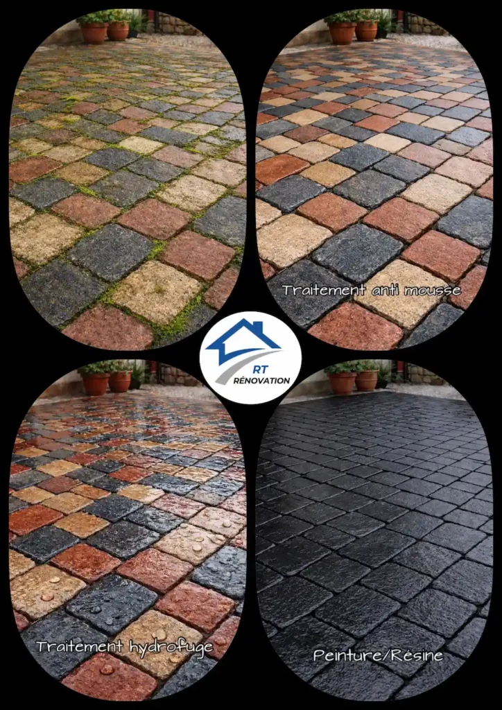 Nettoyage de pavés Strasbourg - saverne - haguenau - Colmar - Mulhouse